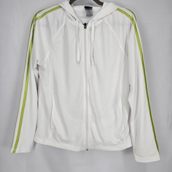 Champion‎ Powertrain Women's Full Zip White Jacket Size L Mesh - Picture 1 of 5